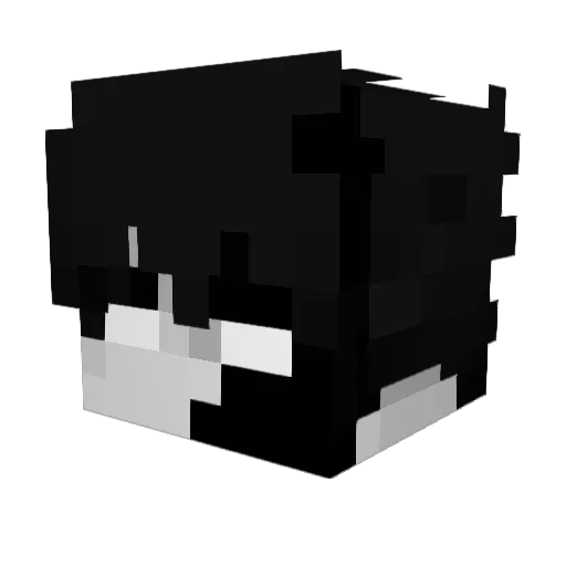 Crypsis Minecraft avatar head, 3D render