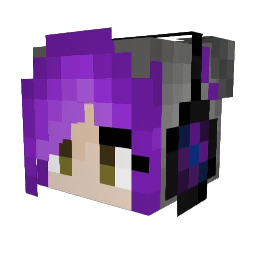 Crypt1cwhisp3r Minecraft avatar head, 3D render