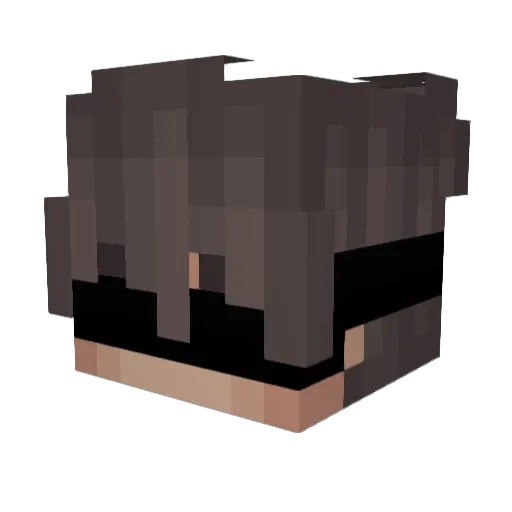 Crypt5usssss Minecraft avatar head, 3D render