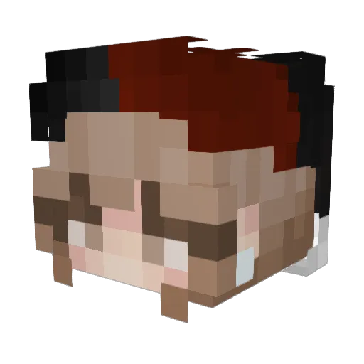 CryptCandy Minecraft avatar head, 3D render