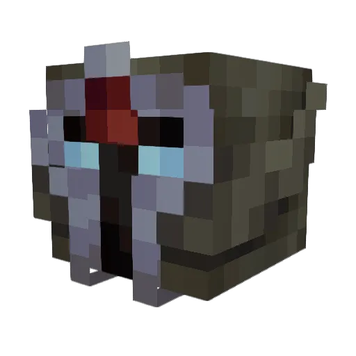 CryptFFx Minecraft avatar head, 3D render