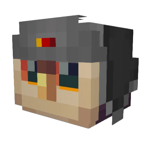 CryptOwlAash Minecraft avatar head, 3D render