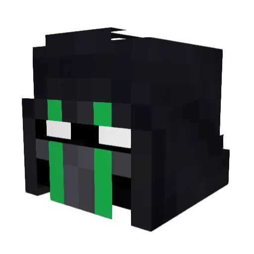 CrypticCraftx Minecraft avatar head, 3D render