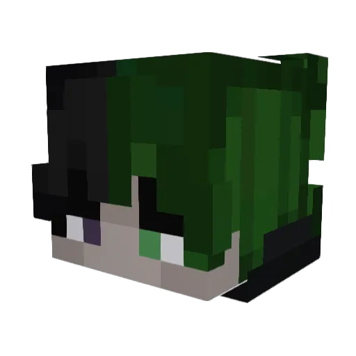 CrypticGh0ul Minecraft avatar head, 3D render