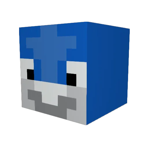 CrypticGuy Minecraft avatar head, 3D render
