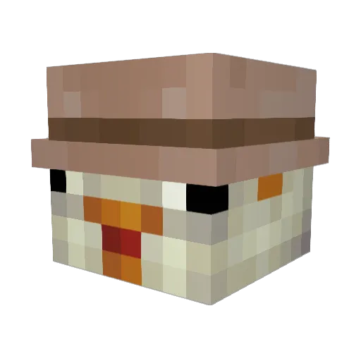CrypticInk Minecraft avatar head, 3D render