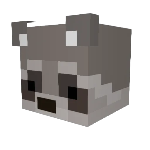 CrypticKaiju Minecraft avatar head, 3D render