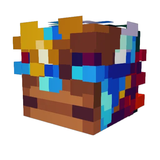 CrypticSpeaker Minecraft avatar head, 3D render