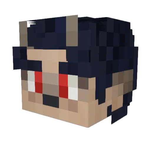 CrypticallyCain Minecraft avatar head, 3D render