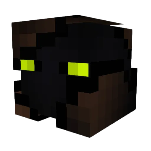 Cryptid00 Minecraft avatar head, 3D render