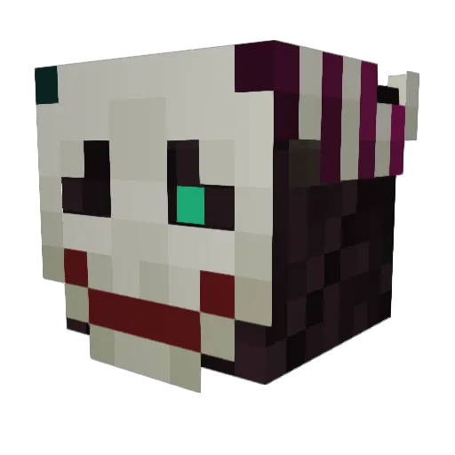 Cryptid111 Minecraft avatar head, 3D render