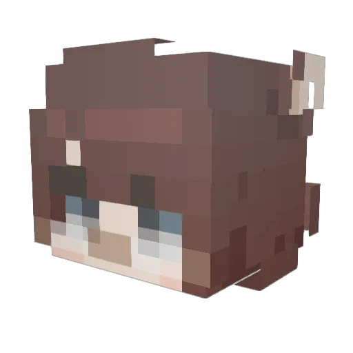 CryptidAcademic Minecraft avatar head, 3D render