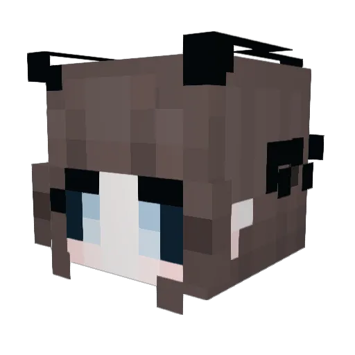 CryptidCore_ Minecraft avatar head, 3D render