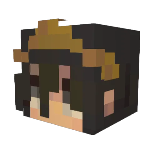 CryptidKind Minecraft avatar head, 3D render