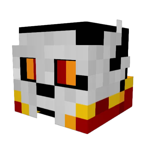 CryptidLokki Minecraft avatar head, 3D render