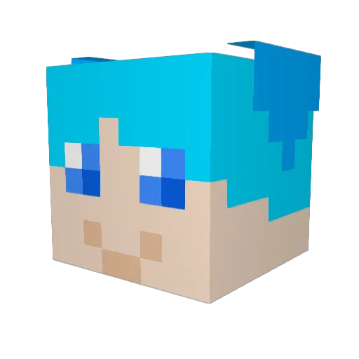 CryptidMilk Minecraft avatar head, 3D render