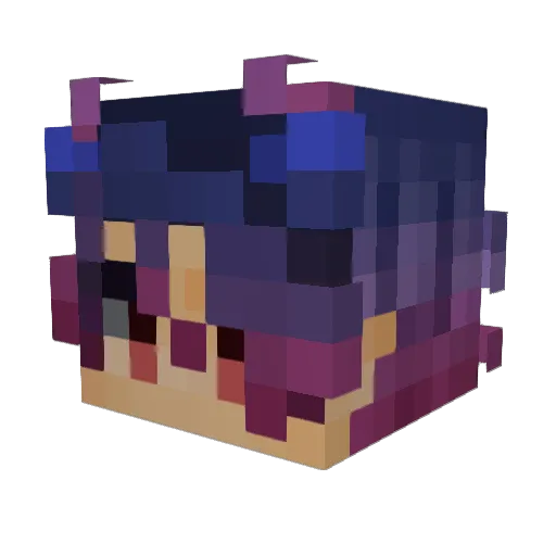 CryptidScarecrow Minecraft avatar head, 3D render