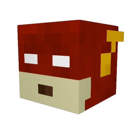 Cryptiex Minecraft avatar head, 3D render