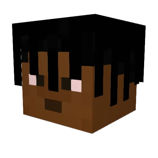 CryptoCake48 Minecraft avatar head, 3D render