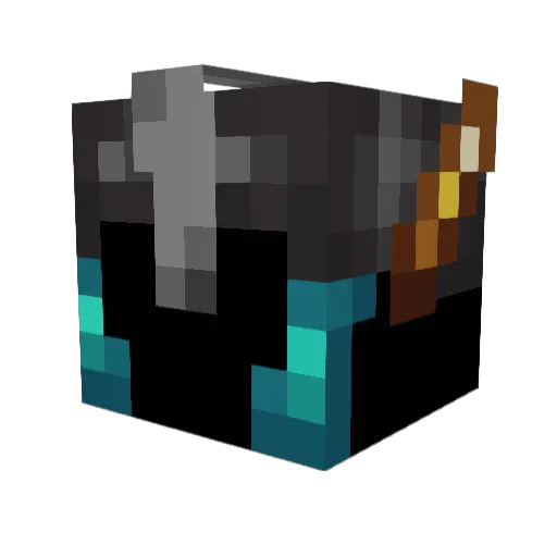 CryptoFury Minecraft avatar head, 3D render