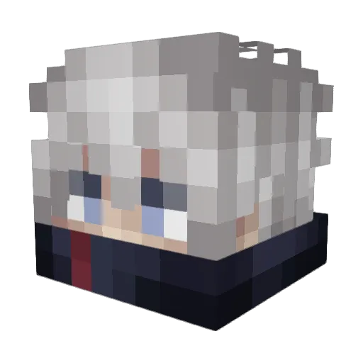 CryptoGOD Minecraft avatar head, 3D render