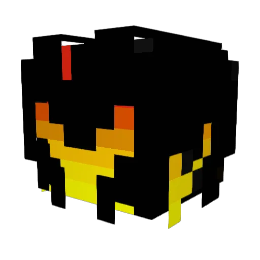 CryptoKage Minecraft avatar head, 3D render