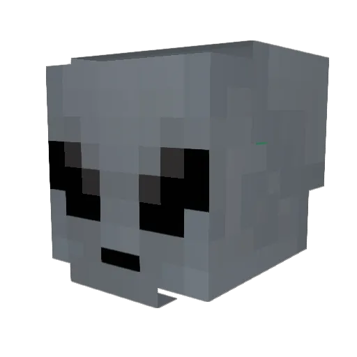 CryptoPox Minecraft avatar head, 3D render