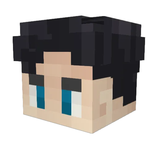 CryptonicGhoul Minecraft avatar head, 3D render