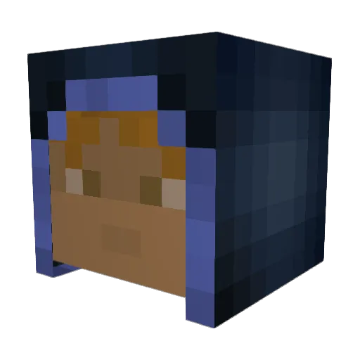 Cryroslade Minecraft avatar head, 3D render