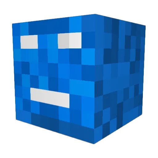 CrysIsAngelic Minecraft avatar head, 3D render