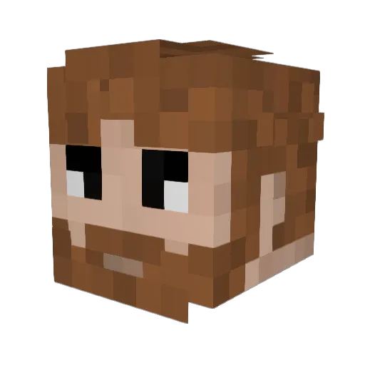 Crys_Ruud Minecraft avatar head, 3D render