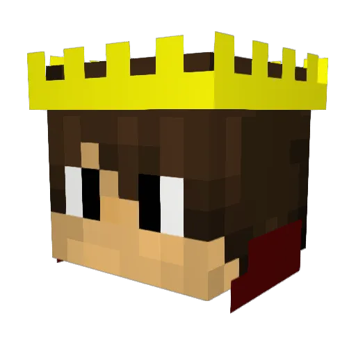 Cryshan Minecraft avatar head, 3D render