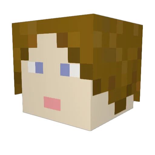 CrysisStorm78 Minecraft avatar head, 3D render