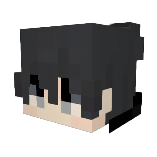 Crysn_ Minecraft avatar head, 3D render