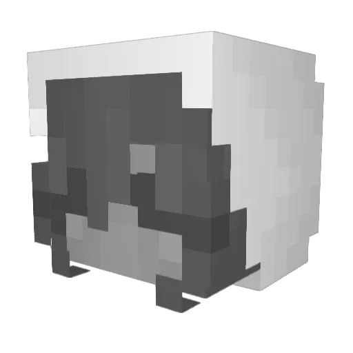 Crysta1Aura Minecraft avatar head, 3D render