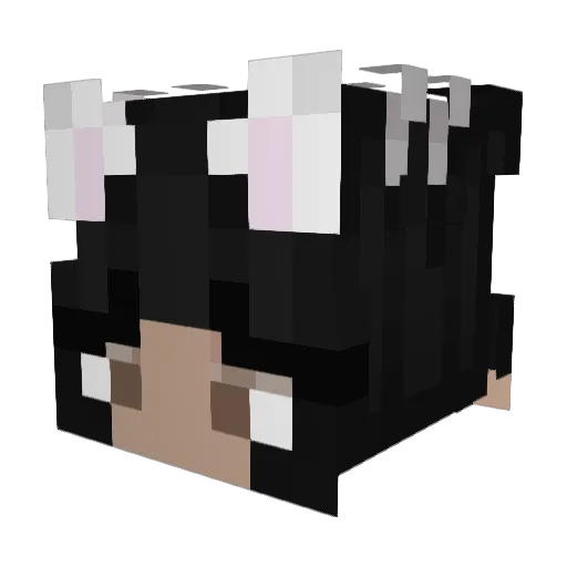 Crystal23242 Minecraft avatar head, 3D render