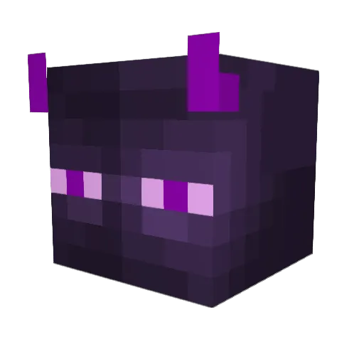Crystal8276 Minecraft avatar head, 3D render