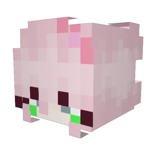 CrystalAutumnS Minecraft avatar head, 3D render