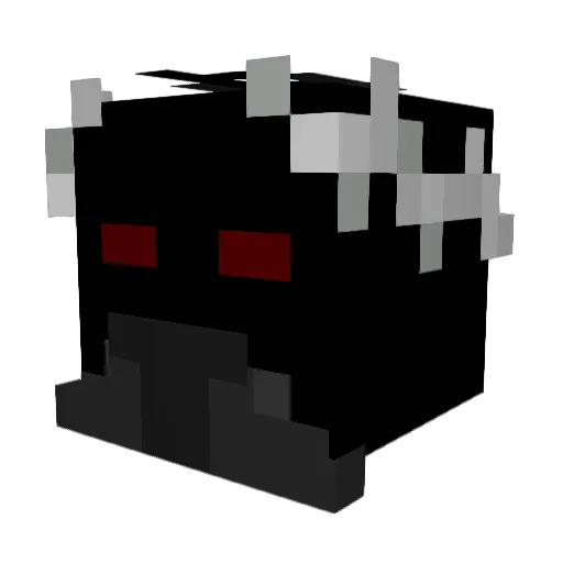 CrystalClearX Minecraft avatar head, 3D render