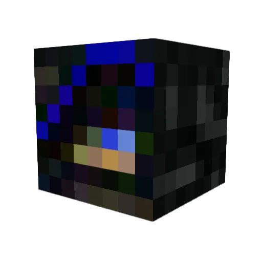 CrystalCrisisKW Minecraft avatar head, 3D render