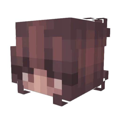 CrystalDevil647 Minecraft avatar head, 3D render