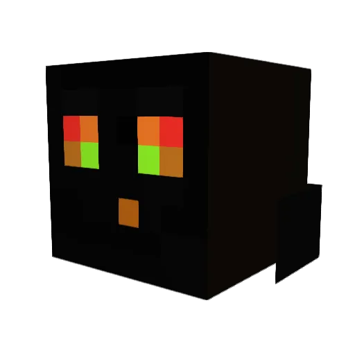 CrystalEye98 Minecraft avatar head, 3D render