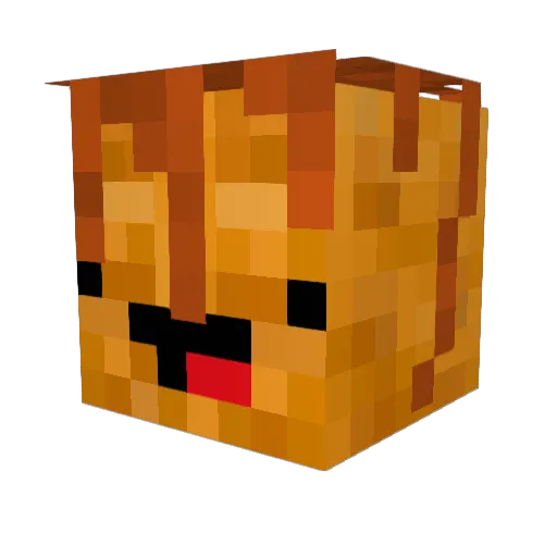 CrystalGuardian Minecraft avatar head, 3D render