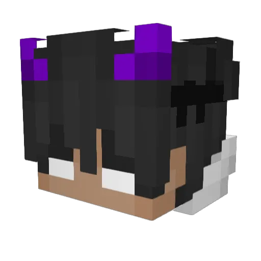 CrystalRage0 Minecraft avatar head, 3D render