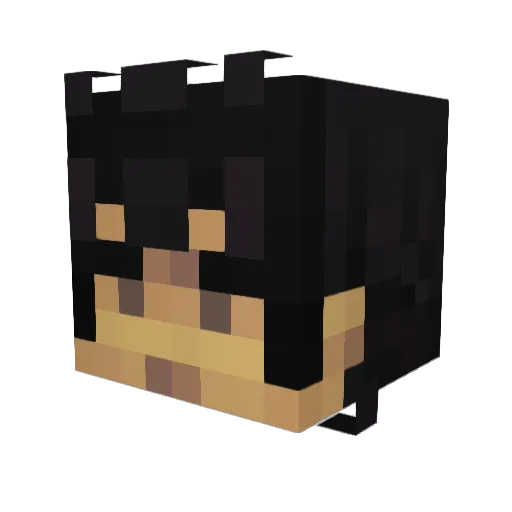 CrystalSanity Minecraft avatar head, 3D render