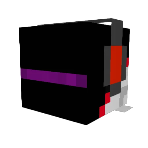 CrystalSnak3 Minecraft avatar head, 3D render
