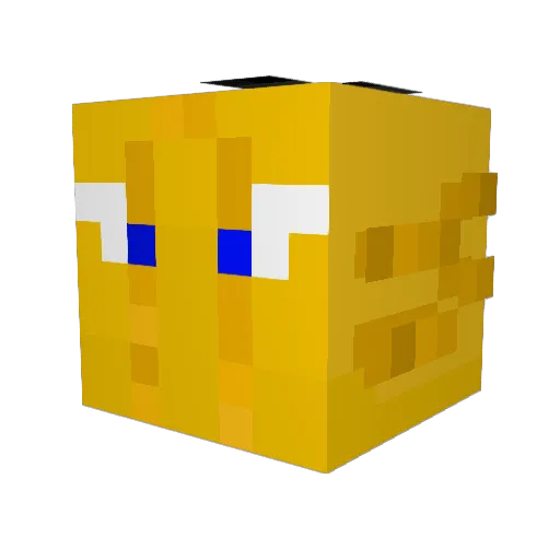 CrystalSpine Minecraft avatar head, 3D render