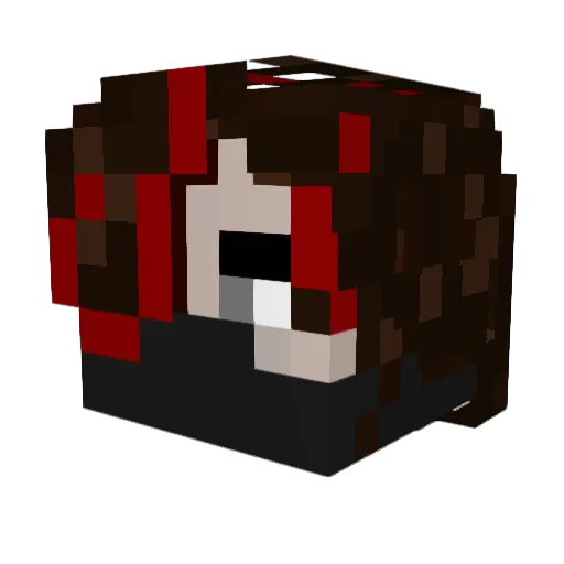 CrystalSword1O1 Minecraft avatar head, 3D render