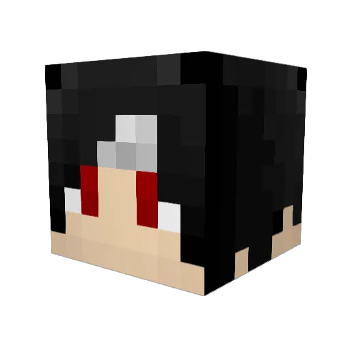 CrystalVegas Minecraft avatar head, 3D render