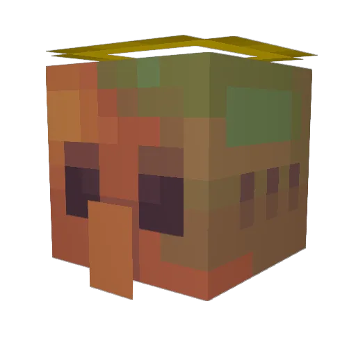 Crystal_Games Minecraft avatar head, 3D render